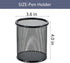 Pen Holder Desktop Pencil Organizer, Metal Mesh Pen Cup, Paper Clip Holder, 3 Pieces Set for Desk