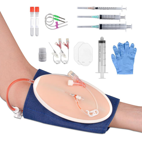 IV Insertion Practice Kit for Nursing Students, Venipuncture Kit for Injection Training
