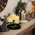 Set 3, Homemory Flickering Flameless Candles with String Lights, Battery Operated Candles, Embedded String Lights LED