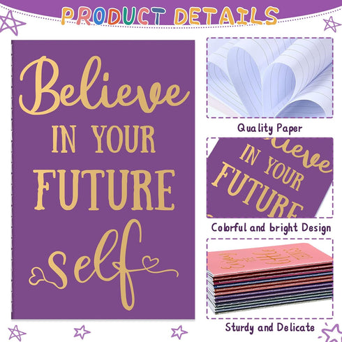 Zonon 24 Pcs Mini Colorful Notebooks, Funny Motivational Journals, Inspirational Notepads, Small Pocket Notebook