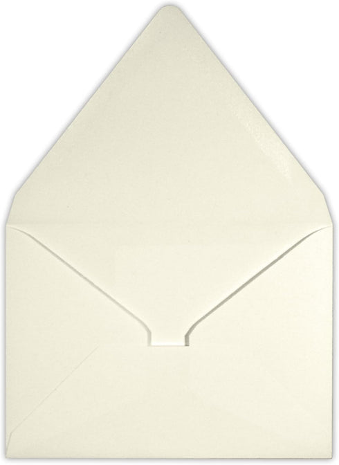 LUXPaper 4Bar A1 Contour Flap Invitation Envelopes, Natural, 50 Qty