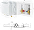1/2-inch Hammer Arrestor,(WM010) EFIELD Washing Machine Outlet Box with Center Drain Push-Fit White, with Stainless