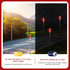 Ziimaikery 5 PCS Solar Driveway Markers Solar Powered Driveway Markers Driveway Lights Landscape Driveway Reflectors on