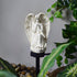 Garden Solar Light Outdoor Decor, Resin Angel Solar LED Light with Stake for Lawn Passage Walkway
