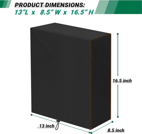 Paper Shredder Cover Waterproof 420D Oxford Cut Credit Card Shredder Protective Shredder Dust Cover for Home Office (13" L X 8.5" W X 16.5" H)