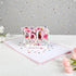 HOMANGA 60th Birthday Pop Up Card - Happy 60th Birthday Greeting Card for Her, Women, Wife, with Blank Note and Envelope