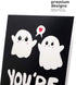You're My Boo Funny Ghost Anniversary Card for Husband or Wife, Cute Valentine's Day Card, Romantic Birthday Card