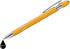 Rubberized Soft Touch Ballpoint Pen with Stylus Tip, Premium Metal, Black Ink, Medium Point (Yellow, 7)