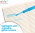 Ooly Oh My Glitter! Glitter Highlighter Pens Set of 6 - Neon Colors, Chisel Tip for Note Taking & Art