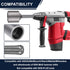 SDS Max Shank T-Post Driver for T Posts, 2 Inch Diameter Head, Compatible with Rotary and Demolition Hammers