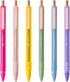 Mr. Pen Retractable Gel Pens, 6 Pack, Black Ink, Fine Point 0.5mm, Fast Dry, Cute Aesthetic Pens for Journaling