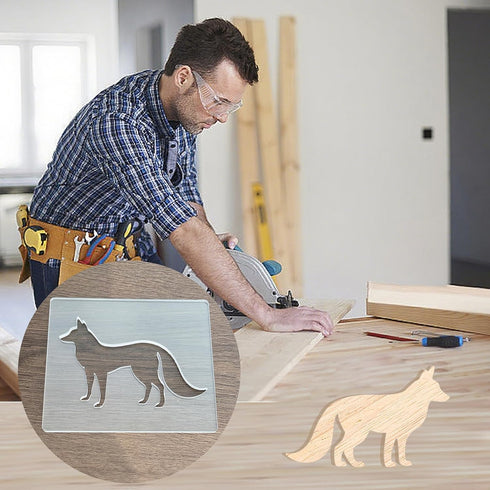 5mm Fox Acrylic Router Templates, Router Templates for Woodworking, Thick Router Inlay Template, Router Jig Woodworking
