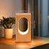 YIEONSHION Dimmable LED Wood Desk Lamp, Bedside Night Light for Bedroom, Creative Wooden Table Lamp, Warm Ambient