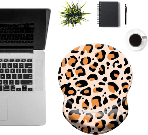 Mouse Pad with Wrist Support, Ergonomic Pain Relief, Comfortable Non-slip PU Base for Home Office Working Gaming,