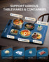 7 Settings, Food Warming Mat, Silicone Heating Tray with Temperature Quick Full Surface Heating Pad, Thermochromic