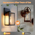 FNYUSLET E26 (2 Pack Outdoor Light Fixtures Wall Mount, Waterproof Front Porch Lights, Modern Exterior Lighting