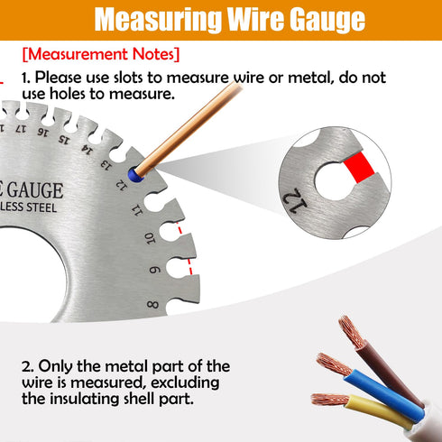 3Pcs Stainless Steel Thickness Wire Gauge, Dual Sided Wire Gauge Sheet Thickness Welding Gauges, Wire Gauge Measurement Tool Accessories