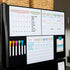 Okuna Outpost Magnetic Dry Erase Board for Fridge, Weekly Planner with 6 Magnetic Pens for Teachers, Students, Kitchen (12 x 9 in) by Okuna Outpost