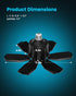 200W 20000LM, Setting 6500K Bulb Motion Sensor Garage Light Deformable LED Sensing Shop Lighting with Timer - Bright
