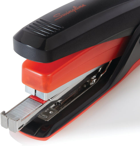 Swingline Quick Touch Stapler, Reduced Effort, Full Strip, 20 Sheets, Black/Red (S7064507)