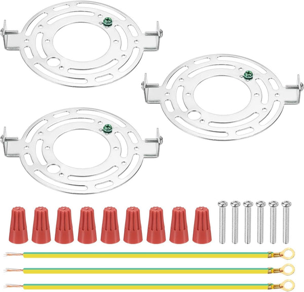 LUMLLSAJI 125mm (4.92") Universal Light Fixture Mounting Bracket Kit, 3 Set Light Crossbar