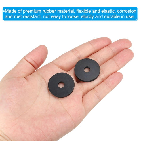PATIKIL 30 Pcs Rubber Washers, 1 OD x 1/4 ID x 1/8 Inch Thickness for Household Plumbing Faucets