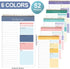 Thenshop 6 Pack Daily Planner Notepad, 6.5 x 9.8 Inches Undated 52 Sheets Paper for Work Daily To Do List Notebook