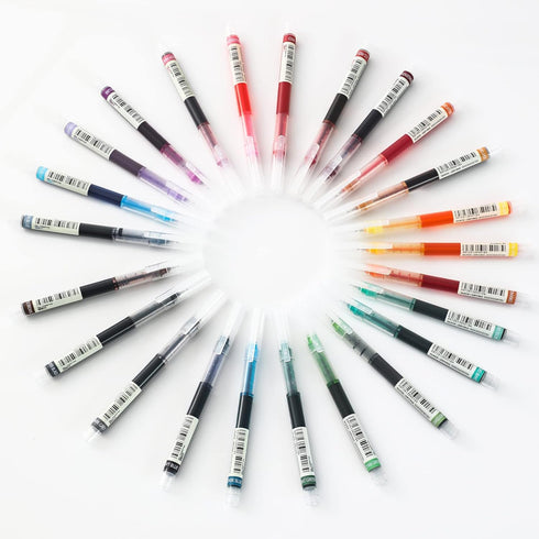 Liquid Ink Rolling Ball Stick Pens, 24-Pack, Extra Fine Point 0.5mm Rollerball Pens for Writing