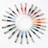 Liquid Ink Rolling Ball Stick Pens, 24-Pack, Extra Fine Point 0.5mm Rollerball Pens for Writing