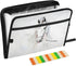 senya Accordion File Organizer - White Horse Expanding File Folder with Zipper, 13 Pockets for Documents
