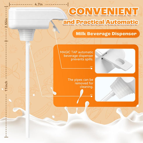 Upgraded Magic Tap Automatic Drink Dispenser - USB Rechargeable, Easy-Clean Design - Hands-Free Beverage Dispenser