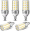 E12 LED Corn Light Bulb 10W, 100W Equivalent, 4000K Natural White, 1000LM, Non-dimmable, Pack of 5 Indoor Home Lights
