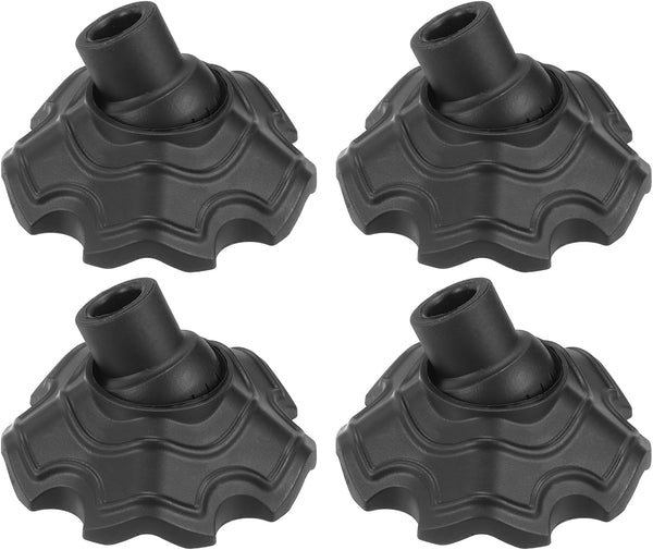 uxcell 4Pcs Camping Chair Feet, Plastic Furniture Leg Covers for 0.51 Inch