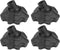 uxcell 4Pcs Camping Chair Feet, Plastic Furniture Leg Covers for 0.51 Inch