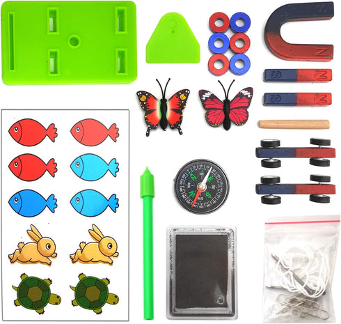 EUDAX Labs Junior Science N/S Magnet Set for Education Science Experiment Tools