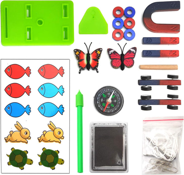 EUDAX Labs Junior Science N/S Magnet Set for Education Science Experiment Tools