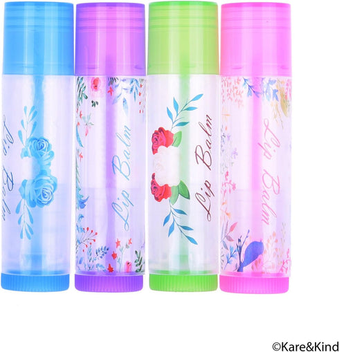 Kare & Kind Value Pack of 400 Labels - 8 Different Designs for Lip Balm Containers, Self Adhesive