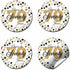 Cheers to 70 Years Party Sticker Labels, 40 2" Circle Stickers by AmandaCreation for Party Favors