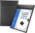 KINGFOM PU Leather Hardboard Clipboard, Magnetic Clip A4 Letter Size with Pen Holder for Nurses, Students, Teacher