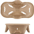 HOZEON 100 Pack 2-Cup Pulp Fiber Drink Carrier, to Go Coffee Cup Holder, Disposable Drink Carrier Tray for Hot or Cold
