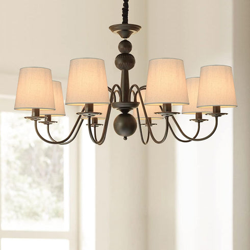 Lamp,Set 2,Small Barrel,5.2"4"H5.2",Linen, BULB,Beige LAMPWELL VALO Clip-on Small Fabric Lamp Shades for Table