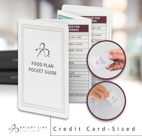 Bright Line Eating Magnetic Meal Planner, Pocket Guide for On-The-Go Healthy Eating