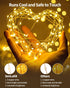 SenLuKit Copper Wire Fairy Lights Waterproof Plug in Christmas String Lights with Remote for Living Bed Room, Backyard