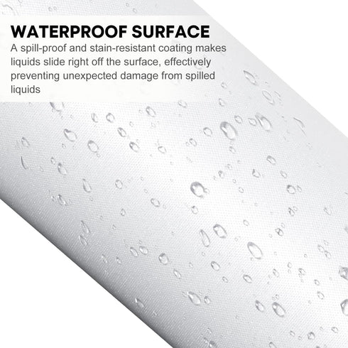 JIKIOU Large Waterproof Cloud Mouse Pad with Cloud Keyboard and Mouse Wrist Pad Set, Ergonomic Support, White