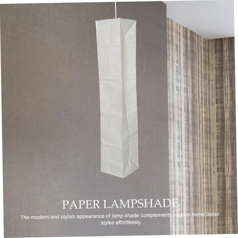 TOPPERFUN Paper Floor Lampshade Replacement Cover Foldable Rice Paper Shade for Standing Lamps in Living Room Bedroom