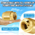 Boltigen 2PCS 1/2 Inch NPT Solid Brass Spring Check Valve, Non Return Horizontal Water Check Valve