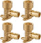 EFIELD Pex A Full Flow Expansion Fitting, Pack of 4, 1/2"x 1/2" Female NPT Drop-ear Elbow for Pex-A Tubing