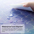 QIYI Multifunctional Office Desk Pad, Water-Resistant PU Leather Mouse Pad, Large Desk Organizer Mat, Mermaid Scales