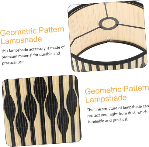 Rattan Lamp Shade Fabric Assembly Required Lampshade: Table Bedside Floor Lamp Fabric Drum Lampshade Classic Geometric