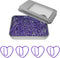 Cute Heart Paper Clips, Purple Paperclips, Gift Idea, 50 Pack